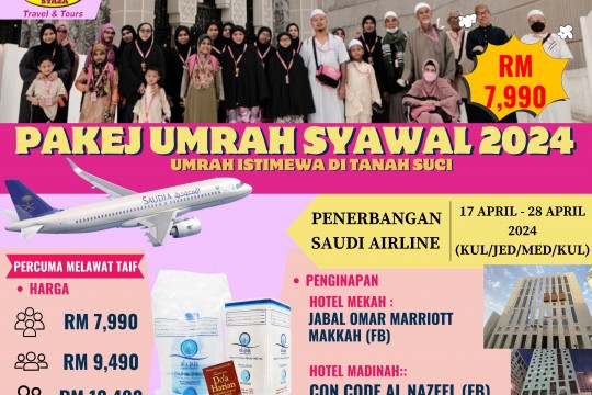 Umrah Syawal 2024 (1445H) 